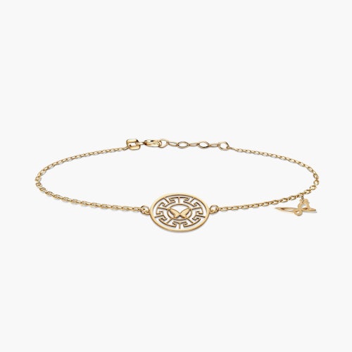 Bransoletka motyl Savicki: złota 585